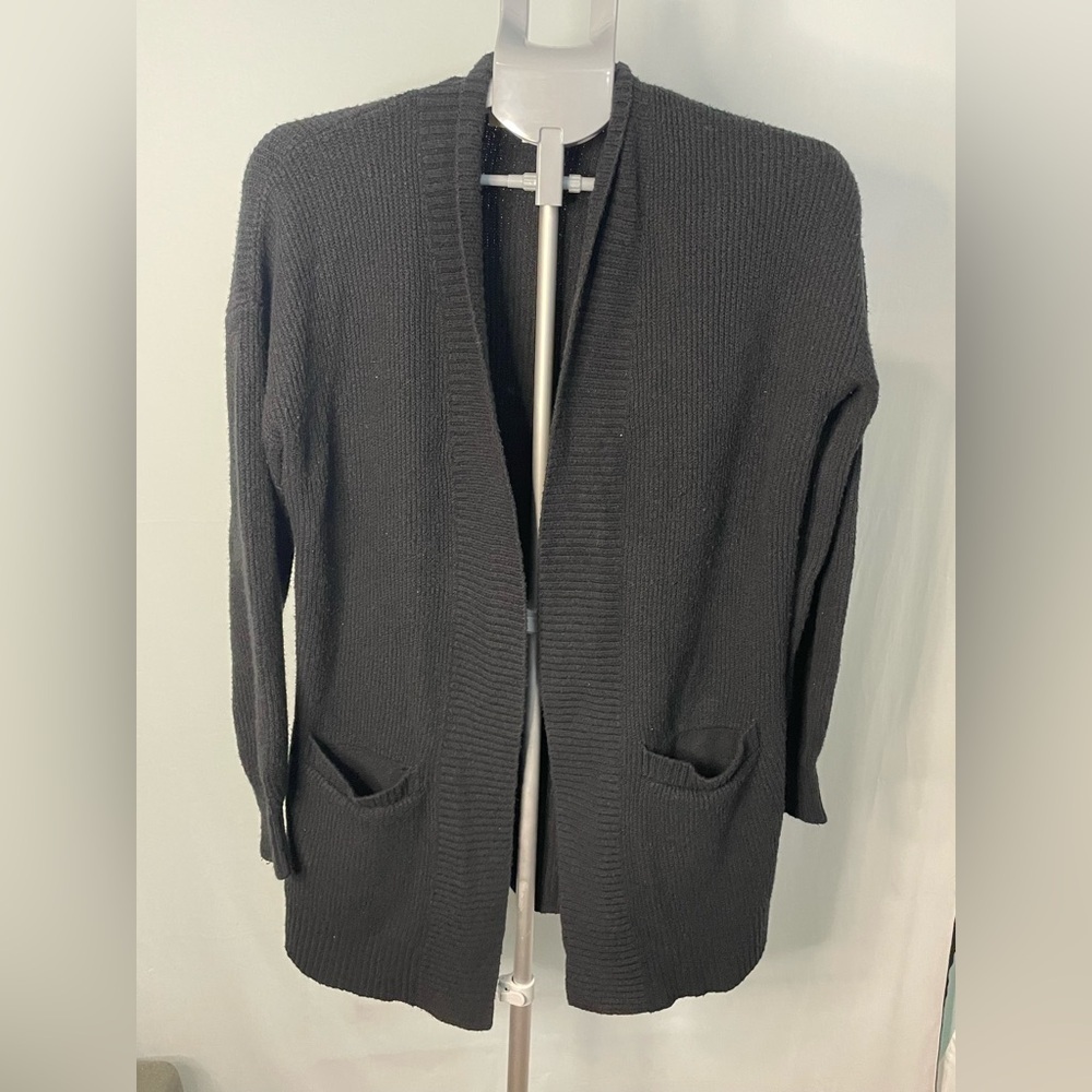 Loft Black Open Front Cardigan‎ Size small